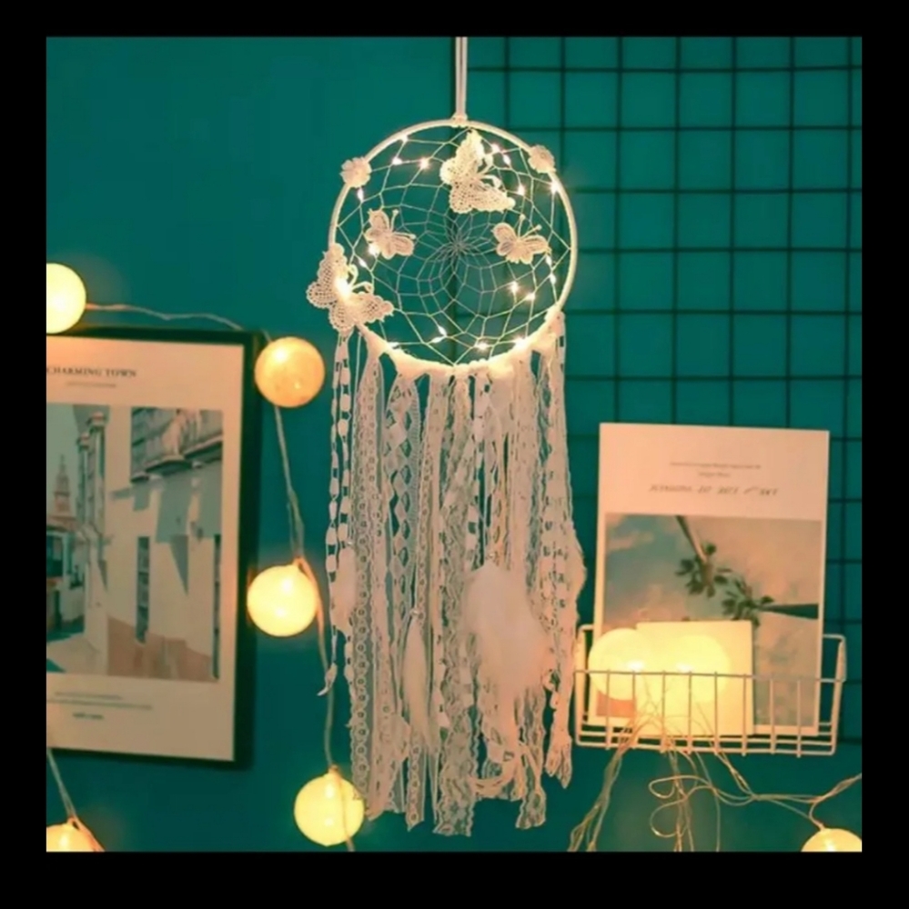 Light Butterfly Dream Catcher